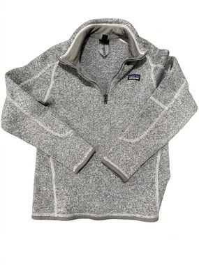 Patagonia Kids Better Sweater 1/4 Zip Fleece Pullover Gray -See Measurements-